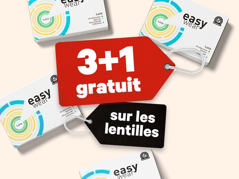 1 set de lentilles absolument gratuit !